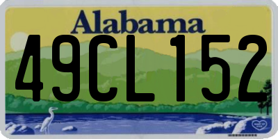 AL license plate 49CL152