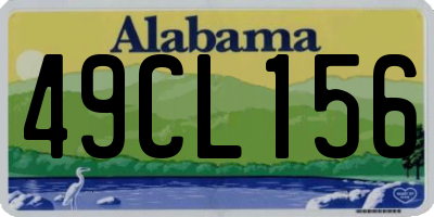 AL license plate 49CL156