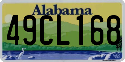 AL license plate 49CL168