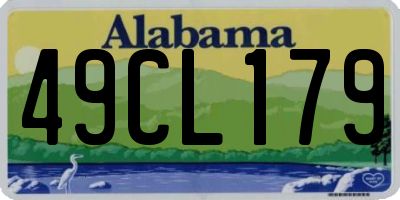 AL license plate 49CL179