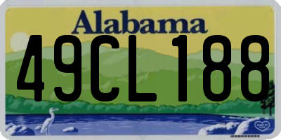 AL license plate 49CL188