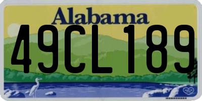 AL license plate 49CL189