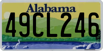 AL license plate 49CL246