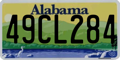 AL license plate 49CL284