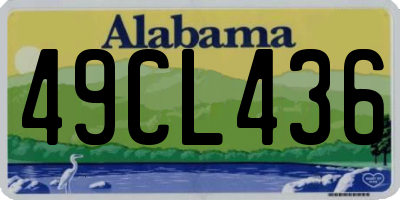 AL license plate 49CL436