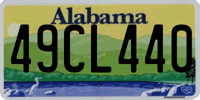 AL license plate 49CL440
