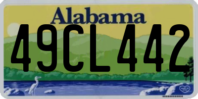 AL license plate 49CL442