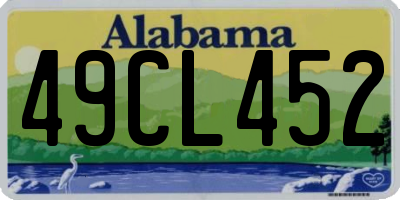 AL license plate 49CL452
