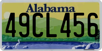 AL license plate 49CL456