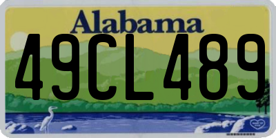 AL license plate 49CL489