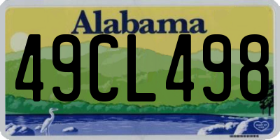 AL license plate 49CL498