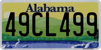 AL license plate 49CL499