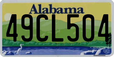 AL license plate 49CL504