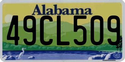 AL license plate 49CL509