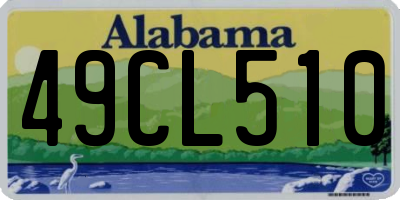 AL license plate 49CL510