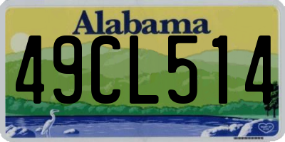 AL license plate 49CL514