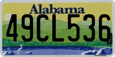 AL license plate 49CL536