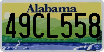 AL license plate 49CL558