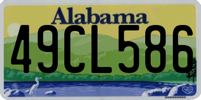 AL license plate 49CL586