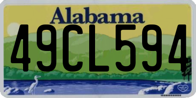 AL license plate 49CL594