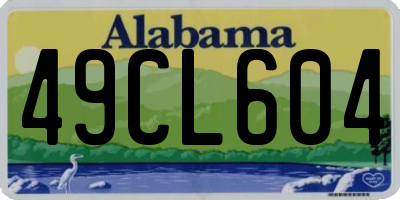 AL license plate 49CL604