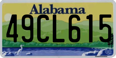 AL license plate 49CL615