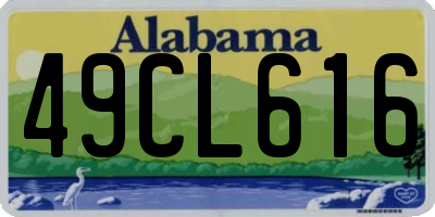 AL license plate 49CL616