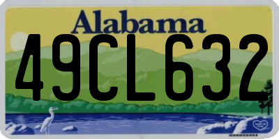 AL license plate 49CL632