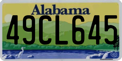 AL license plate 49CL645