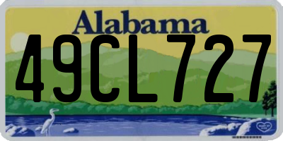 AL license plate 49CL727