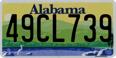 AL license plate 49CL739