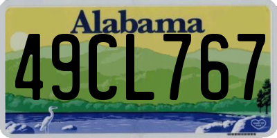 AL license plate 49CL767