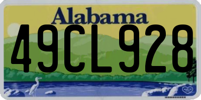 AL license plate 49CL928