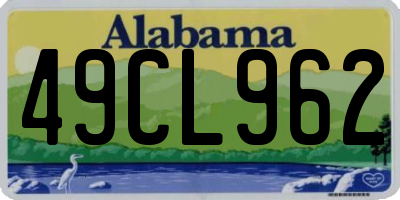 AL license plate 49CL962