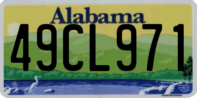 AL license plate 49CL971