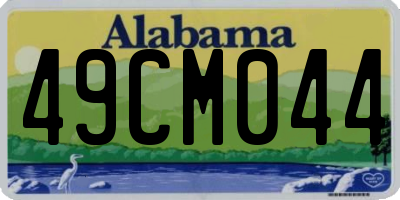 AL license plate 49CM044
