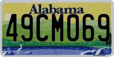 AL license plate 49CM069