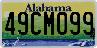 AL license plate 49CM099