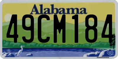 AL license plate 49CM184