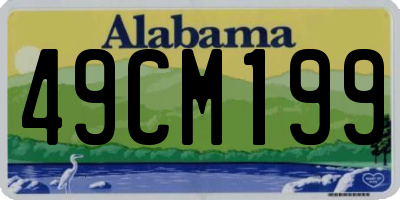 AL license plate 49CM199