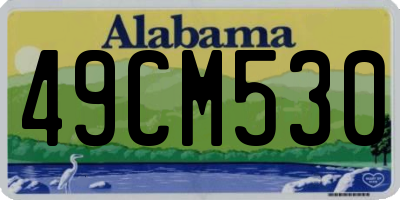 AL license plate 49CM530