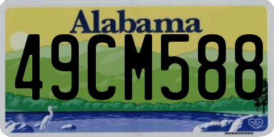 AL license plate 49CM588