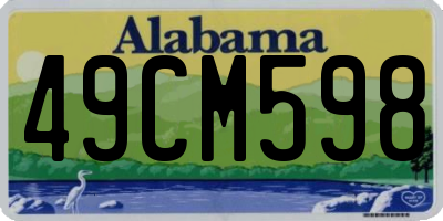 AL license plate 49CM598