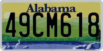 AL license plate 49CM618