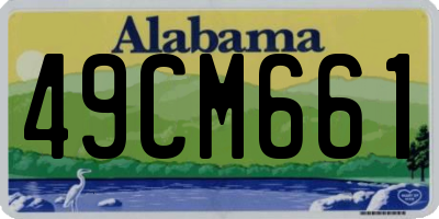 AL license plate 49CM661