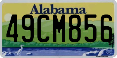 AL license plate 49CM856