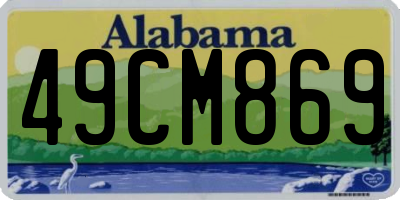 AL license plate 49CM869