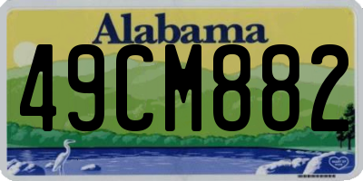 AL license plate 49CM882