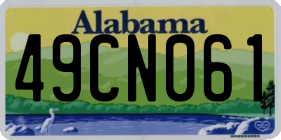 AL license plate 49CN061
