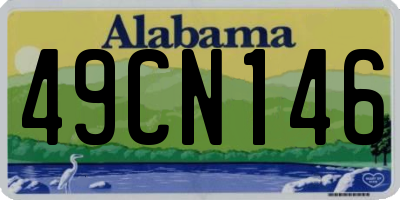 AL license plate 49CN146